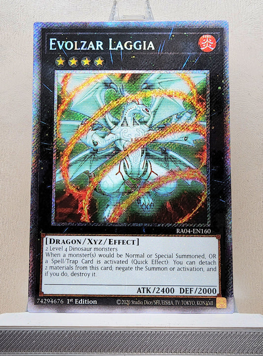 Yugioh! 1x Evolzar Laggia (RA04 - Platinum Secret Rare) 1st Edition