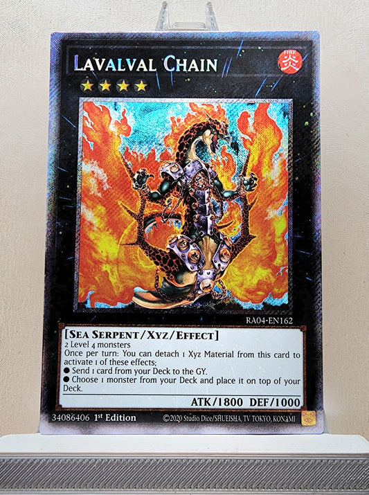 Yugioh! 1x Lavalval Chain (RA04 - Platinum Secret Rare) 1st Edition