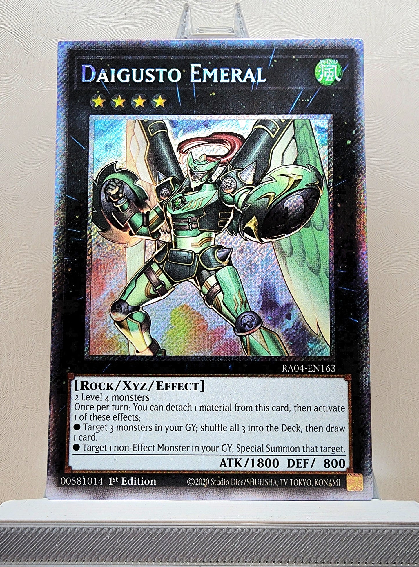 Yugioh! 1x Daigusto Emeral (RA04 - Platinum Secret Rare) 1st Edition