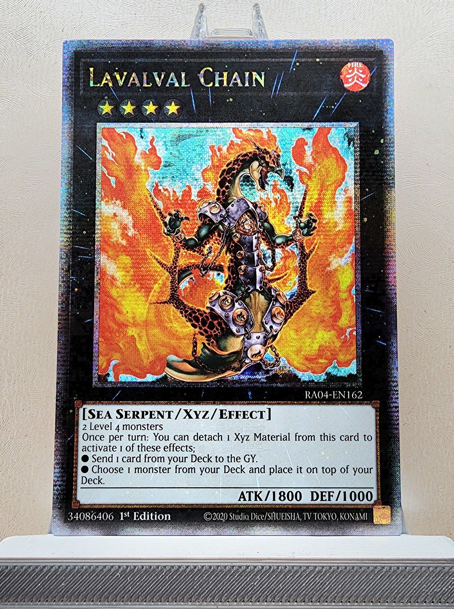 Yugioh! 1x Lavalval Chain (RA04 - Quarter Century Secret Rare) 1st Edition