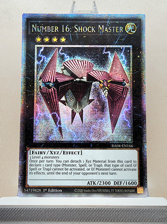 Yugioh! 1x Number 16: Shock Master (RA04 - Quarter Century Secret Rare) 1st Edition
