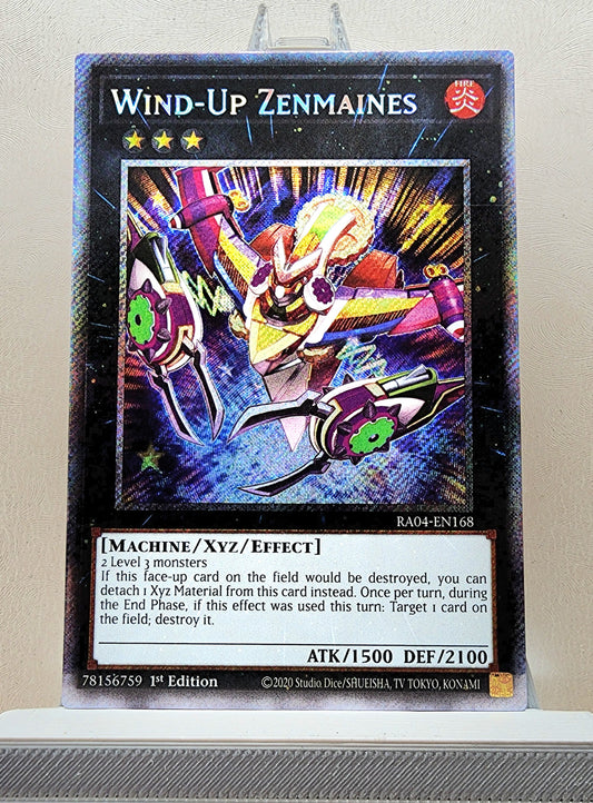 Yugioh! 1x Wind-Up Zenmaines (RA04 - Platinum Secret Rare) 1st Edition