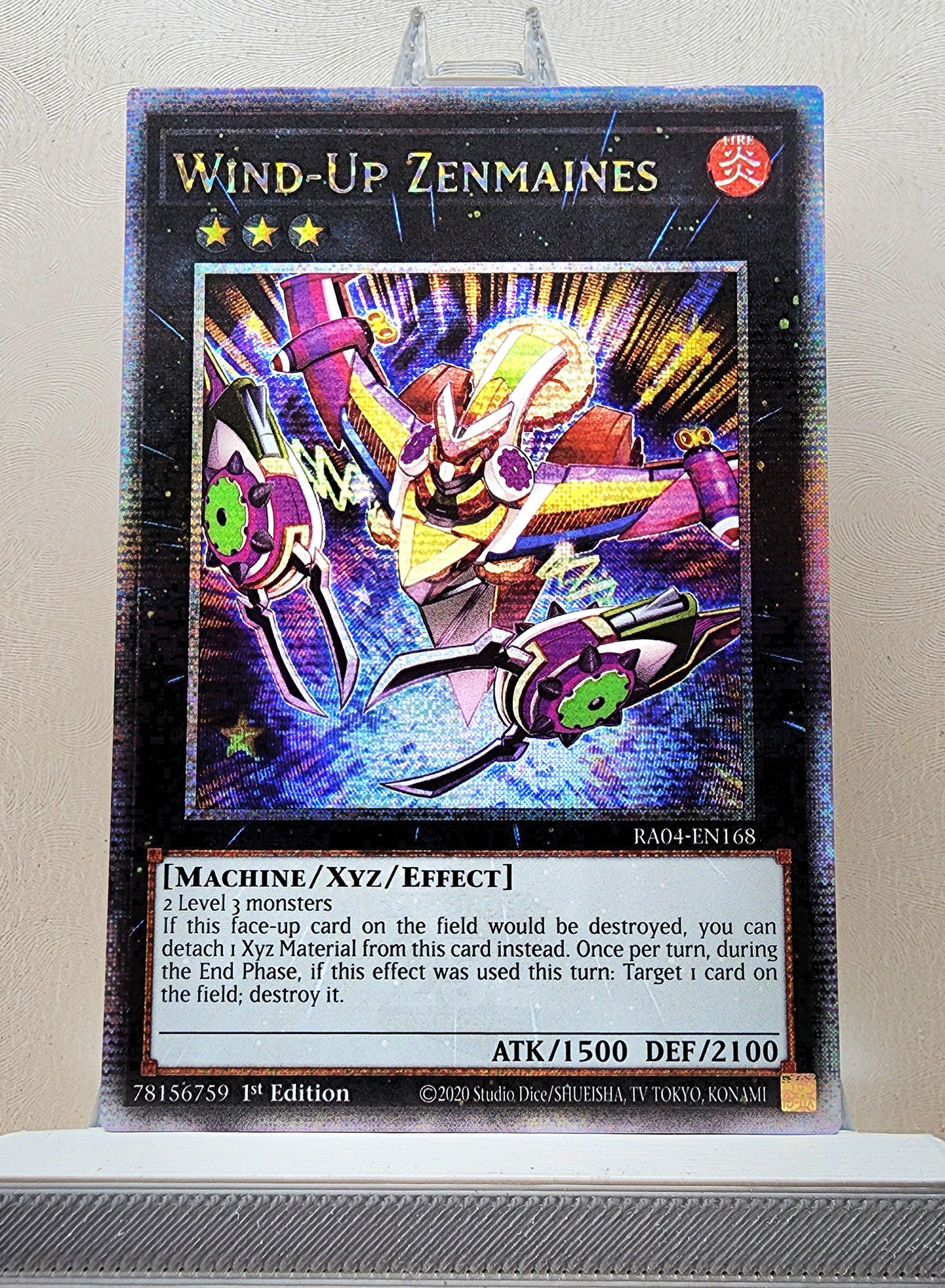 Yugioh! 1x Wind-Up Zenmaines (RA04 - Quarter Century Secret Rare) 1st Edition