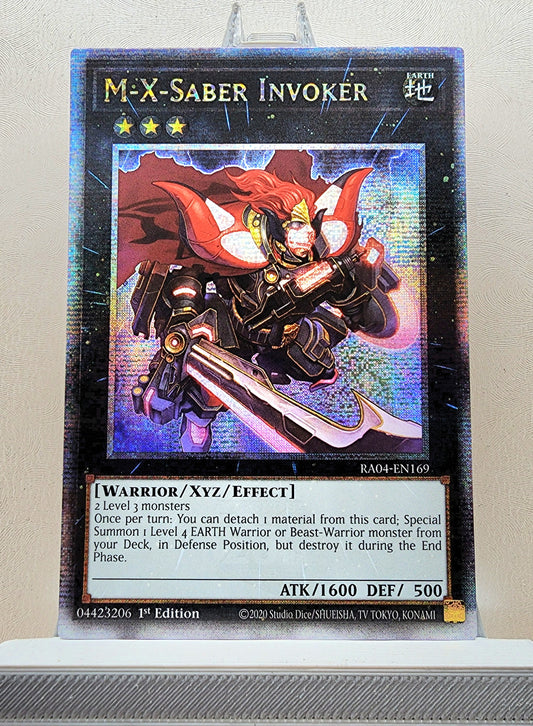 Yugioh! 1x M-X-Saber Invoker (RA04 - Quarter Century Secret Rare) 1st Edition