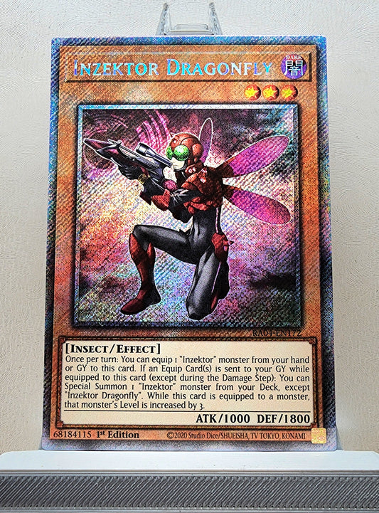 Yugioh! 1x Inzektor Dragonfly (RA04 - Platinum Secret Rare) 1st Edition
