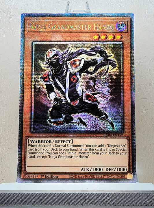 Yugioh! 1x Ninja Grandmaster Hanzo (RA04 - Quarter Century Secret Rare) 1st Edition
