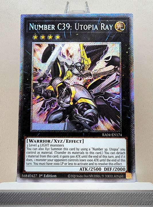 Yugioh! 1x Number C39: Utopia Ray (RA04 - Platinum Secret Rare) 1st Edition