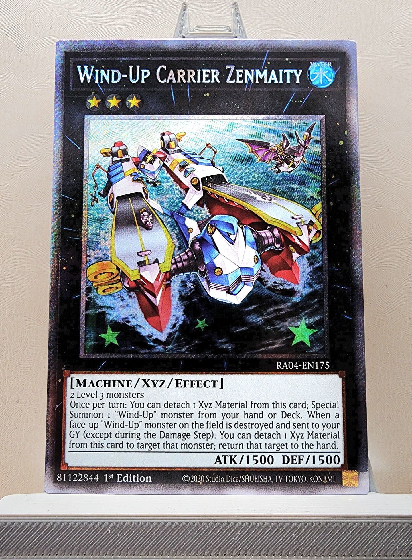 Yugioh! 1x Wind-Up Carrier Zenmaity (RA04 - Platinum Secret Rare) 1st Edition