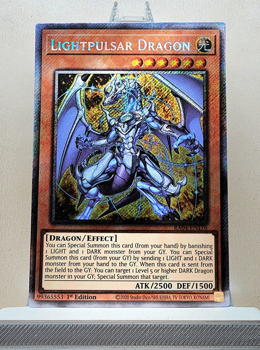 Yugioh! 1x Lightpulsar Dragon (RA04 - Platinum Secret Rare) 1st Edition