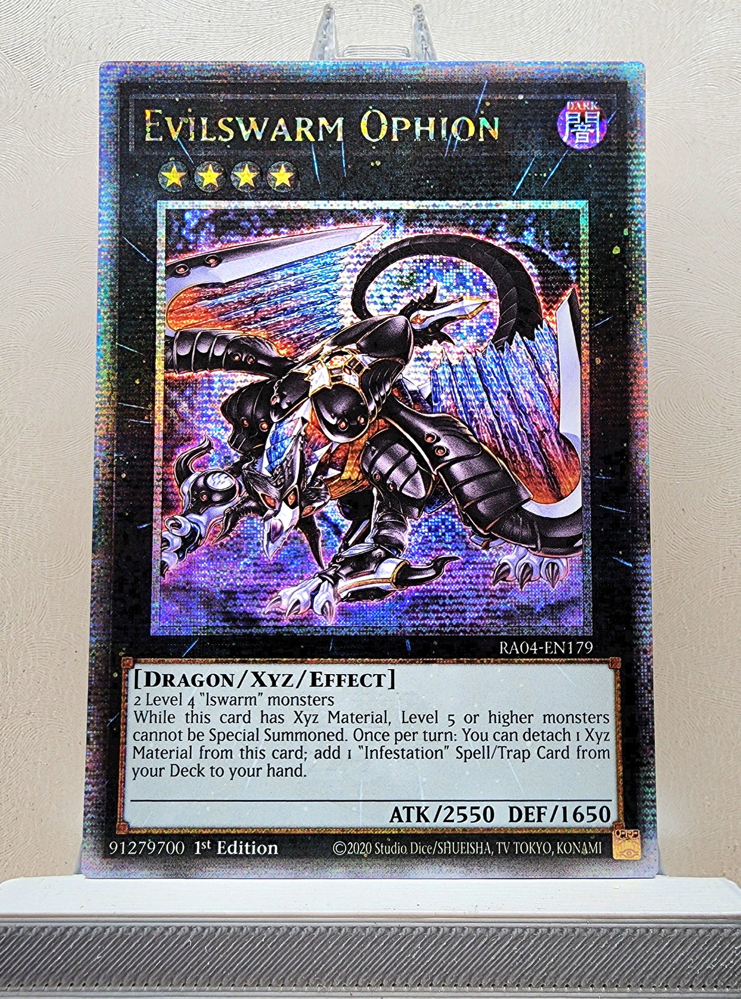 Yugioh! 1x Evilswarm Ophion (RA04 - Quarter Century Secret Rare) 1st Edition