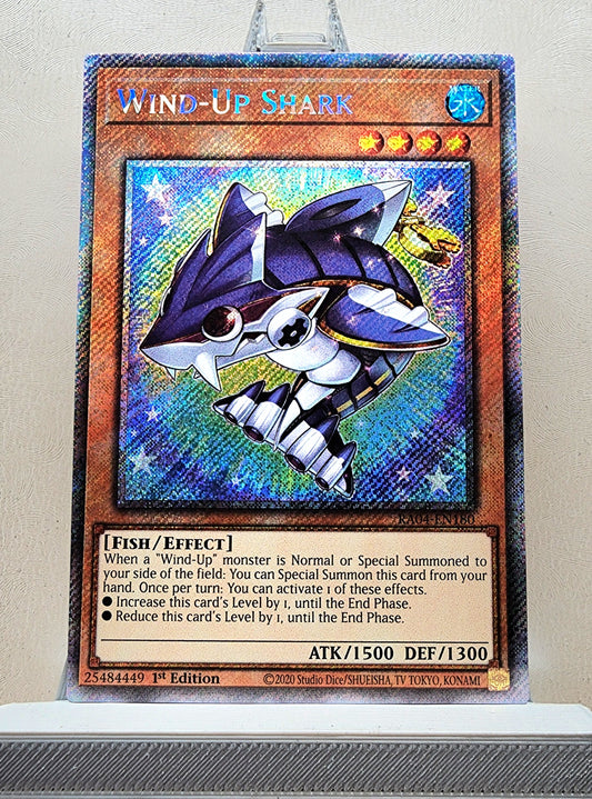 Yugioh! 1x Wind-Up Shark (RA04 - Platinum Secret Rare) 1st Edition