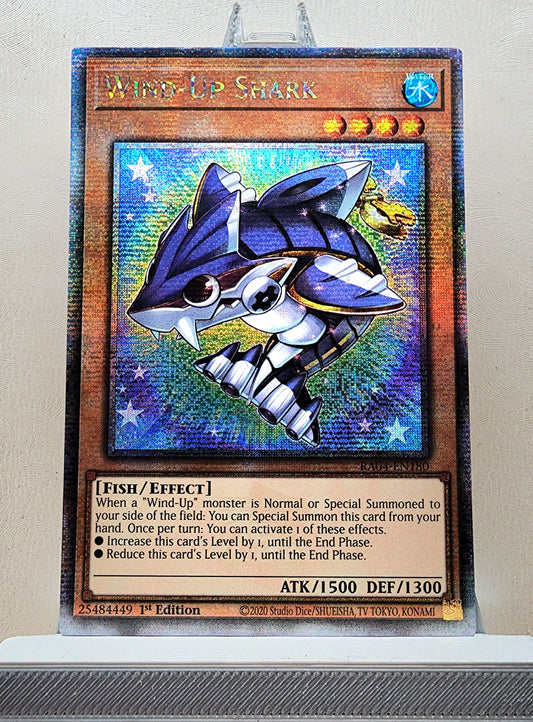 Yugioh! 1x Wind-Up Shark (RA04 - Quarter Century Secret Rare) 1st Edition