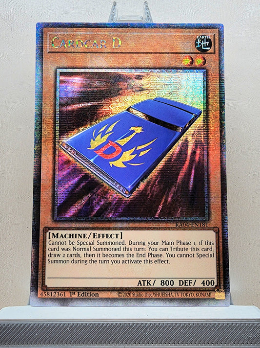 Yugioh! 1x Cardcar D (RA04 - Quarter Century Secret Rare) 1st Edition
