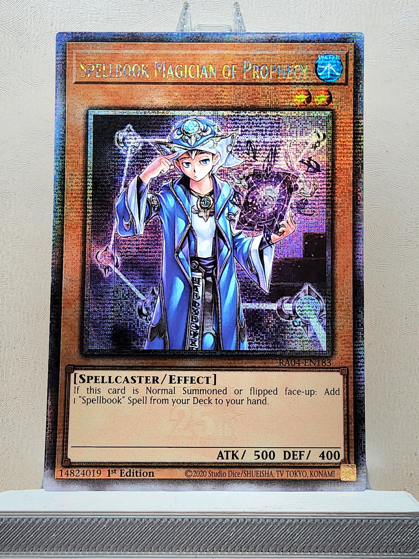 Yugioh! 1x Spellbook Magician of Prophecy (RA04 - Quarter Century Secret Rare) 1st Edition