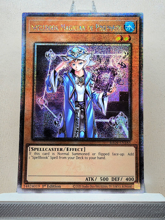 Yugioh! 1x Spellbook Magician of Prophecy (RA04 - Quarter Century Secret Rare) 1st Edition