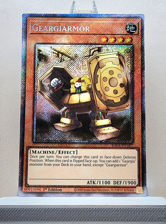 Yugioh! 1x Geargiarmor (RA04 - Platinum Secret Rare) 1st Edition