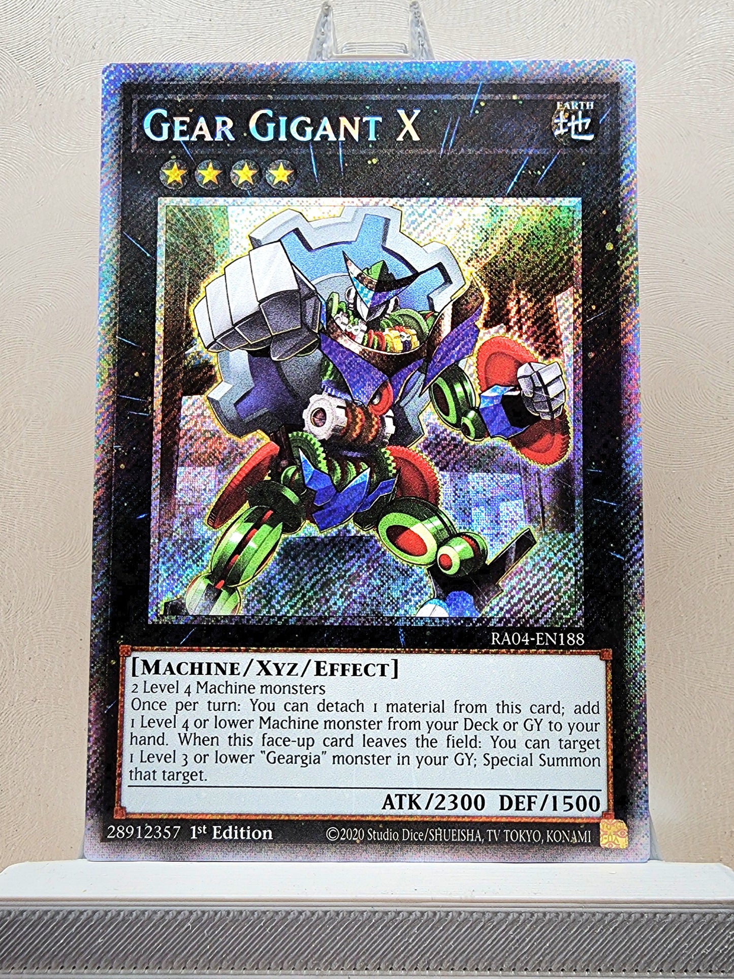 Yugioh! 1x Gear Gigant X (RA04 - Platinum Secret Rare) 1st Edition
