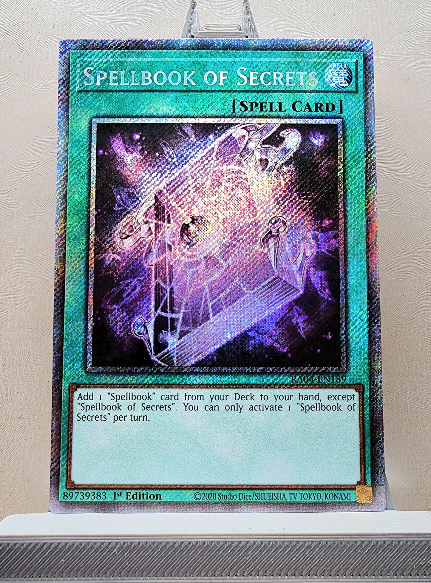 Yugioh! 1x Spellbook of Secrets (RA04 - Platinum Secret Rare) 1st Edition