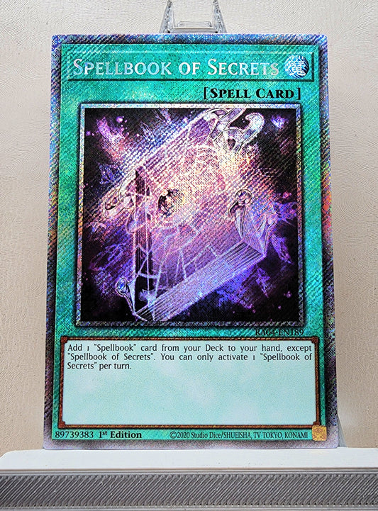 Yugioh! 1x Spellbook of Secrets (RA04 - Platinum Secret Rare) 1st Edition