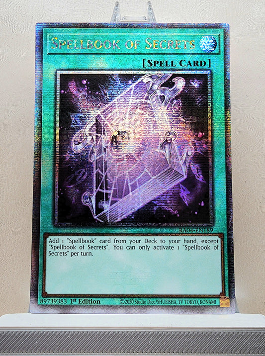 Yugioh! 1x Spellbook of Secrets (RA04 - Quarter Century Secret Rare) 1st Edition