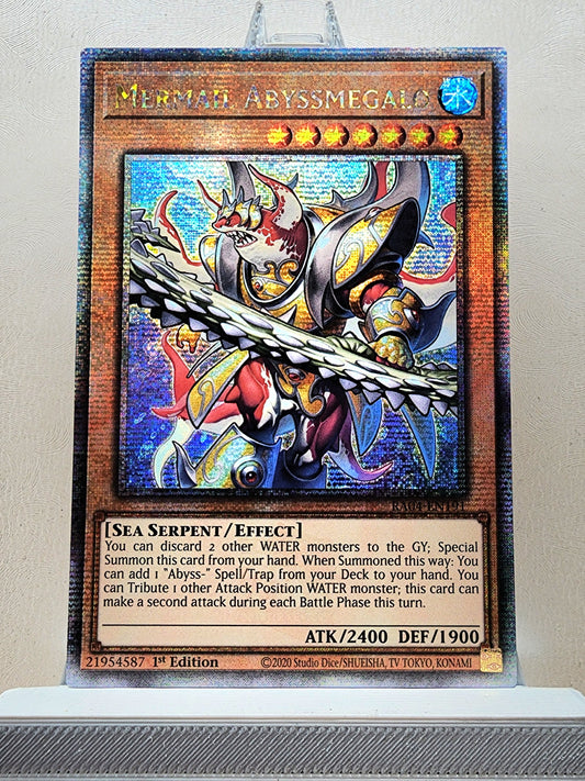 Yugioh! 1x Mermail Abyssmegalo (RA04 - Quarter Century Secret Rare) 1st Edition