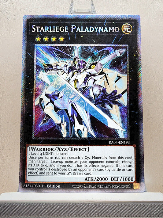 Yugioh! 1x Starliege Paladynamo (RA04 - Platinum Secret Rare) 1st Edition