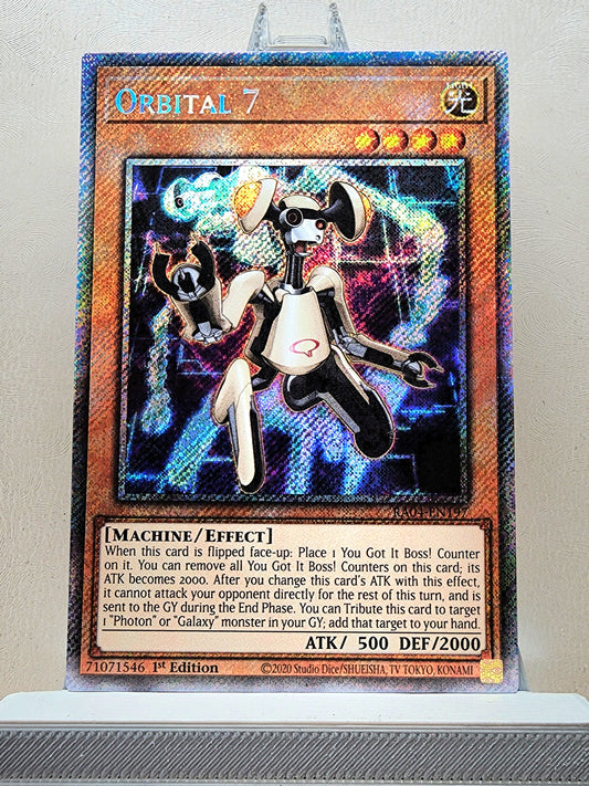 Yugioh! 1x Orbital 7 (RA04 - Platinum Secret Rare) 1st Edition