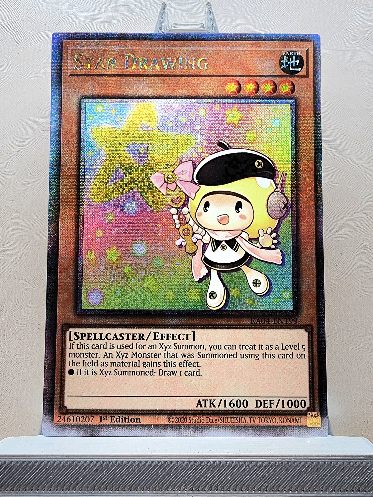 Yugioh! 1x Star Drawing (RA04 - Quarter Century Secret Rare) 1st Edition