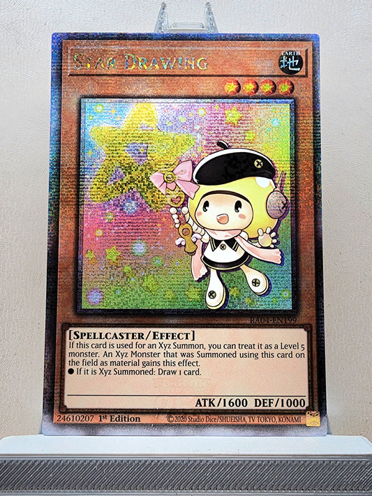 Yugioh! 1x Star Drawing (RA04 - Quarter Century Secret Rare) 1st Edition