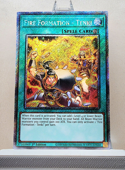 Yugioh! 1x Fire Formation - Tenki (RA04 - Platinum Secret Rare) 1st Edition