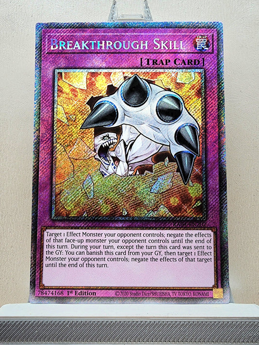 Yugioh! 1x Breakthrough Skill (RA04 - Platinum Secret Rare) 1st Edition