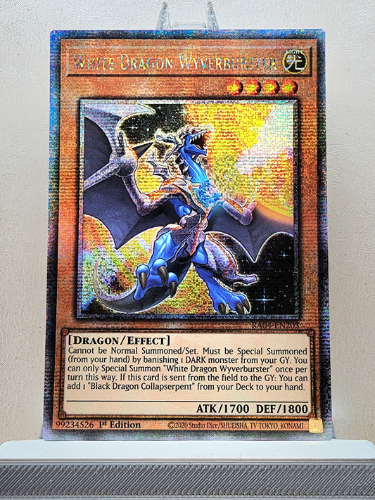 Yugioh! 1x White Dragon Wyverburster (RA04 - Quarter Century Secret Rare) 1st Edition