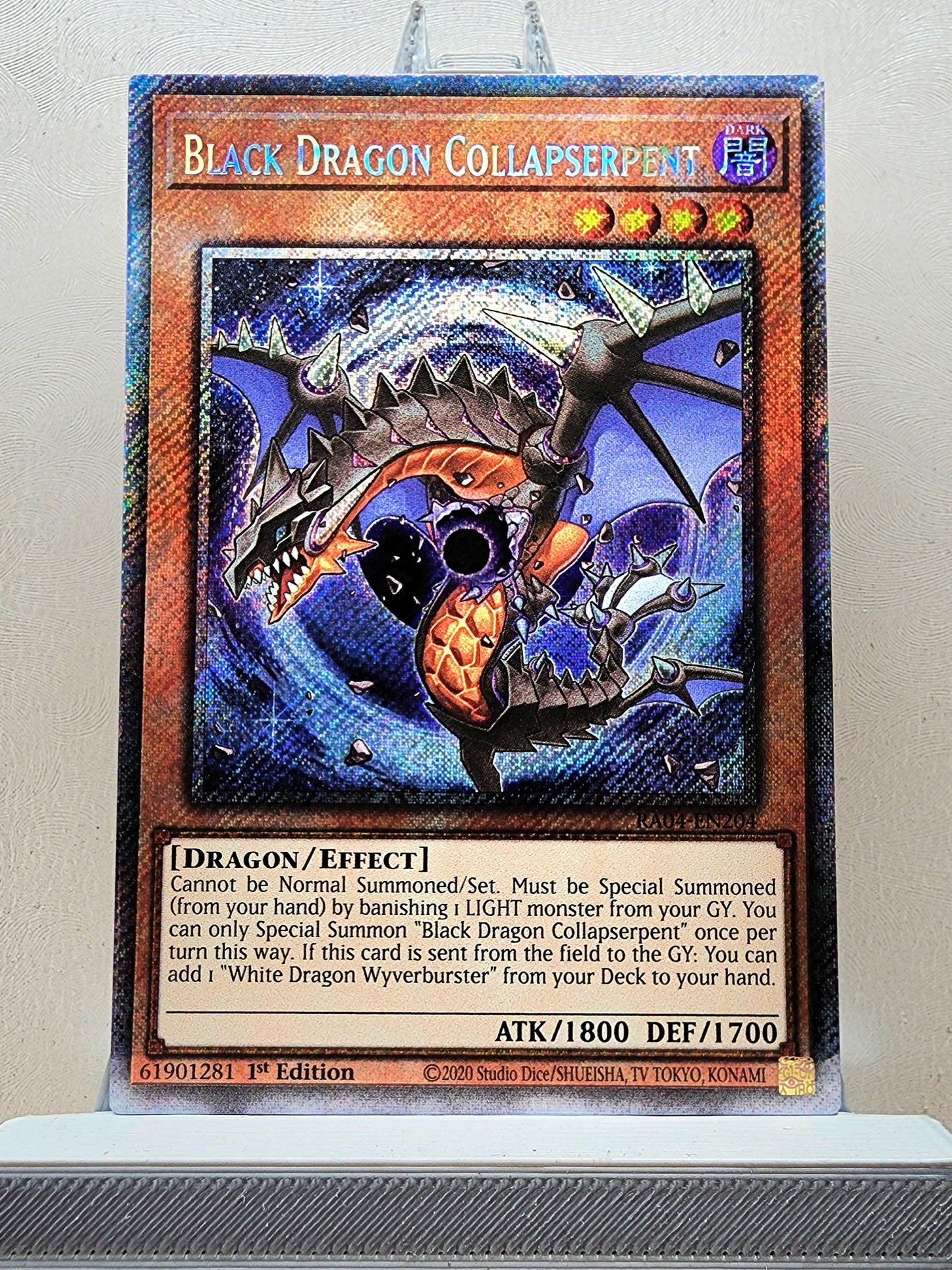 Yugioh! 1x Black Dragon Collapserpent (RA04 - Platinum Secret Rare) 1st Edition
