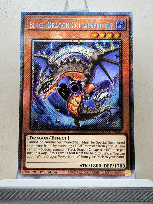 Yugioh! 1x Black Dragon Collapserpent (RA04 - Platinum Secret Rare) 1st Edition