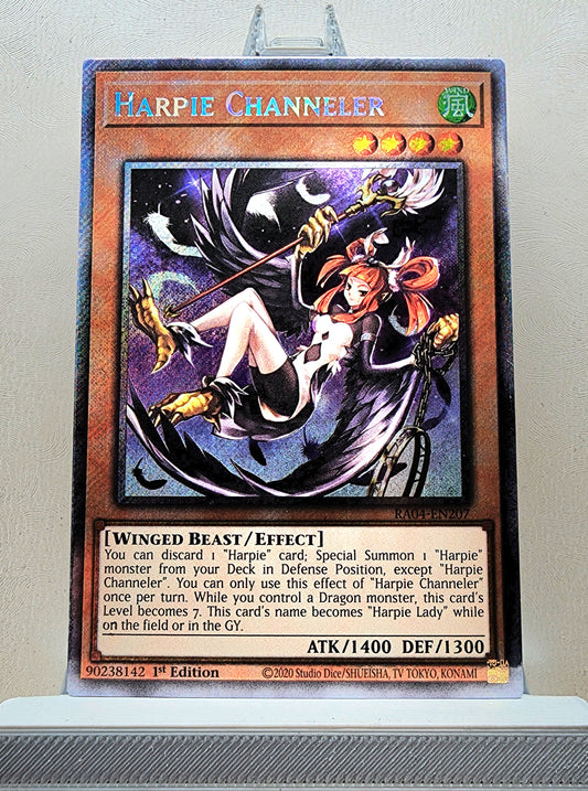 Yugioh! 1x Harpie Channeler (RA04 - Platinum Secret Rare) 1st Edition