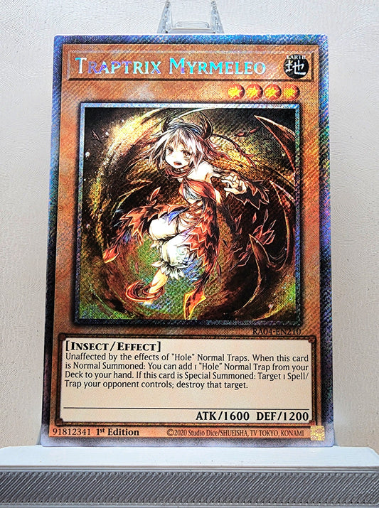 Yugioh! 1x Traptrix Myrmeleo (RA04 - Platinum Secret Rare) 1st Edition