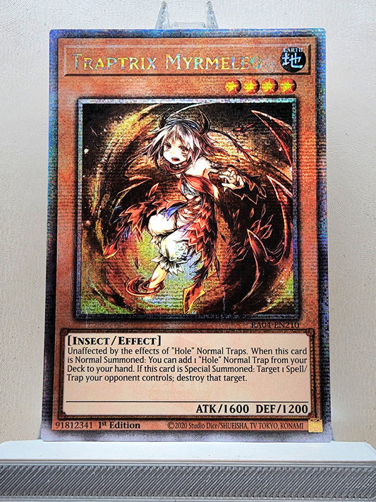 Yugioh! 1x Traptrix Myrmeleo (RA04 - Quarter Century Secret Rare) 1st Edition