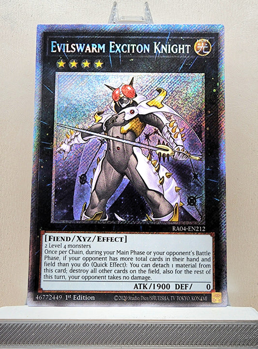 Yugioh! 1x Evilswarm Exciton Knight (RA04 - Platinum Secret Rare) 1st Edition