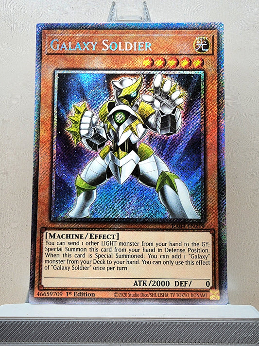 Yugioh! 1x Galaxy Soldier (RA04 - Platinum Secret Rare) 1st Edition