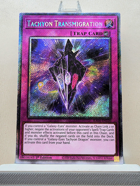 Yugioh! 1x Tachyon Transmigration (RA04 - Platinum Secret Rare) 1st Edition
