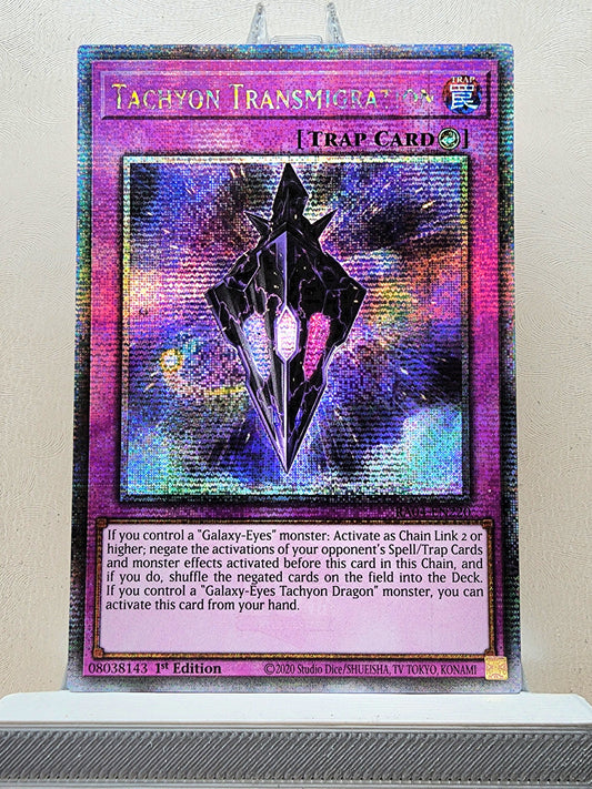 Yugioh! 1x Tachyon Transmigration (RA04 - Quarter Century Secret Rare) 1st Edition