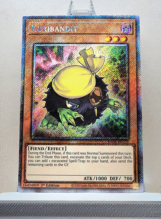 Yugioh! 1x Kuribandit (RA04 - Platinum Secret Rare) 1st Edition