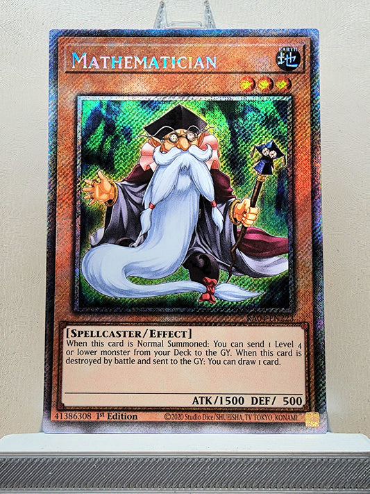 Yugioh! 1x Mathematician (RA04 - Platinum Secret Rare) 1st Edition