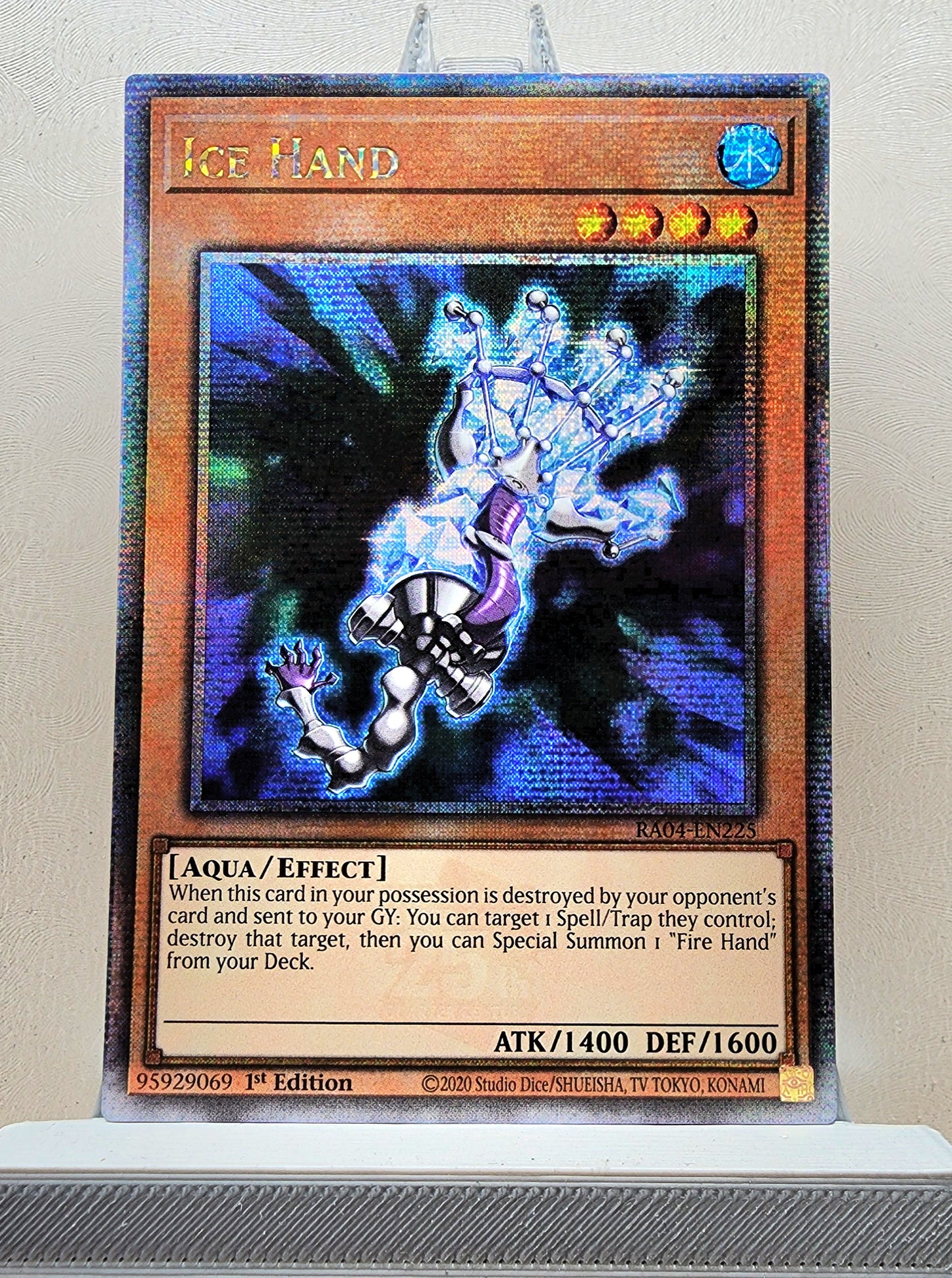 Yugioh! 1x Ice Hand (RA04 - Quarter Century Secret Rare) 1st Edition