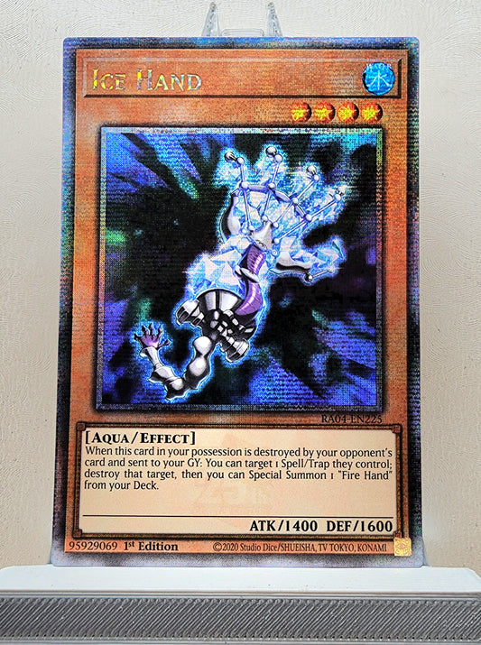 Yugioh! 1x Ice Hand (RA04 - Quarter Century Secret Rare) 1st Edition