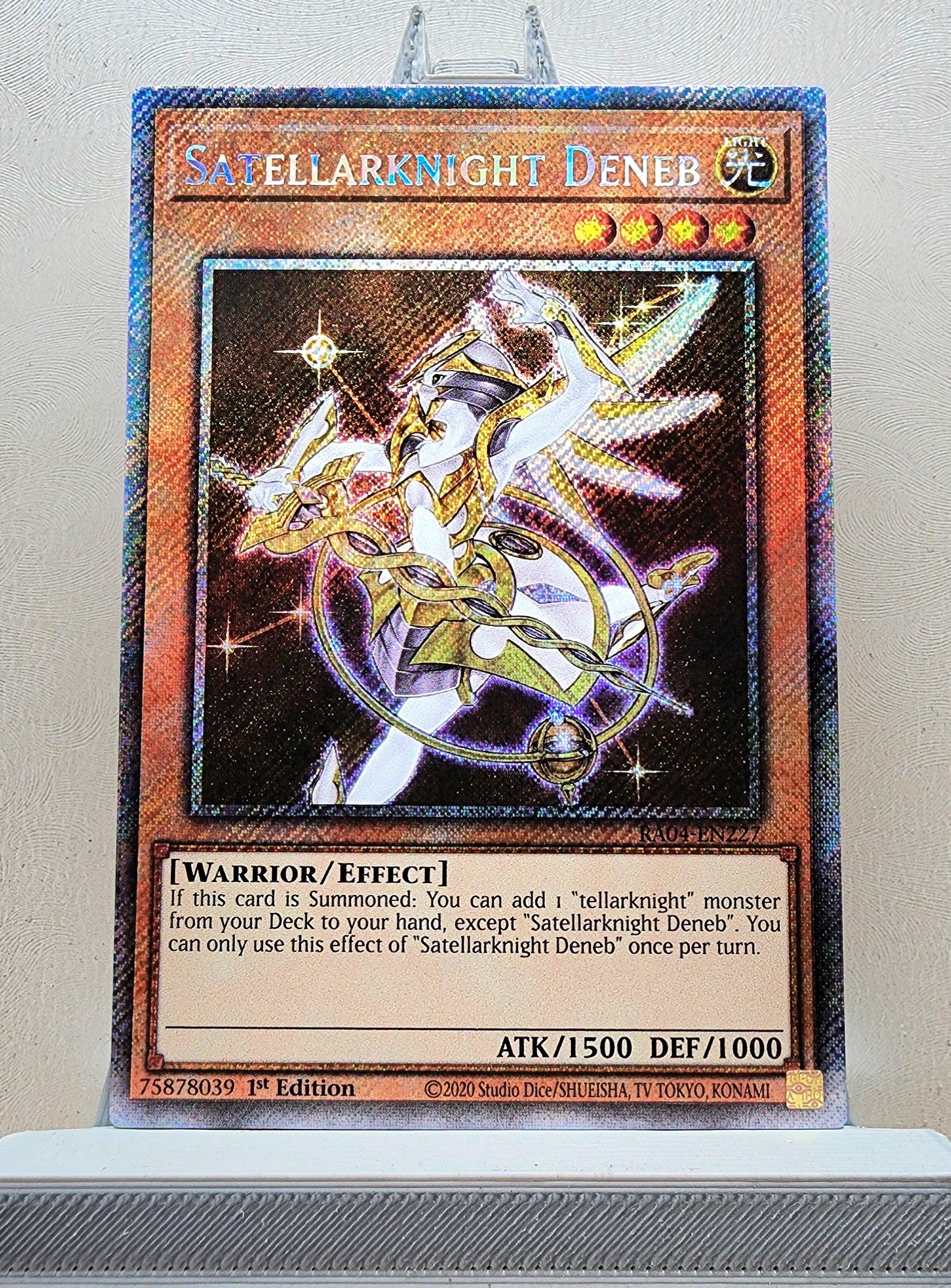 Yugioh! 1x Satellarknight Deneb (RA04