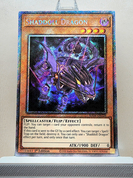 Yugioh! 1x Shaddoll Dragon (RA04 - Platinum Secret Rare) 1st Edition