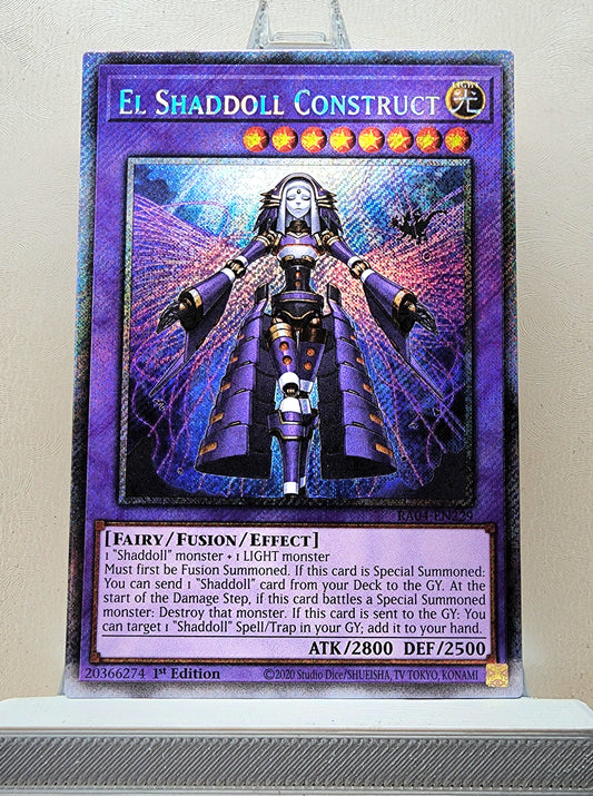 Yugioh! 1x El Shaddoll Construct (RA04 - Platinum Secret Rare) 1st Edition