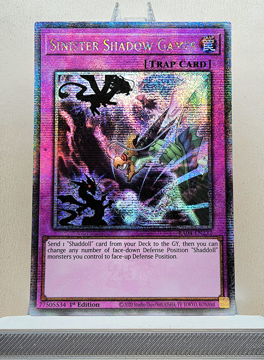 Yugioh! 1x Sinister Shadow Games (RA04 - Quarter Century Secret Rare) 1st Edition