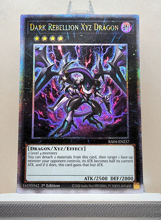 Yugioh! 1x Dark Rebellion Xyz Dragon (RA04 - Quarter Century Secret Rare) 1st Edition